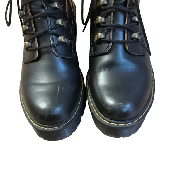 Dr. Martens Leona Smooth Leather Heeled Boots Size 37/6 - Picture 6 of 7